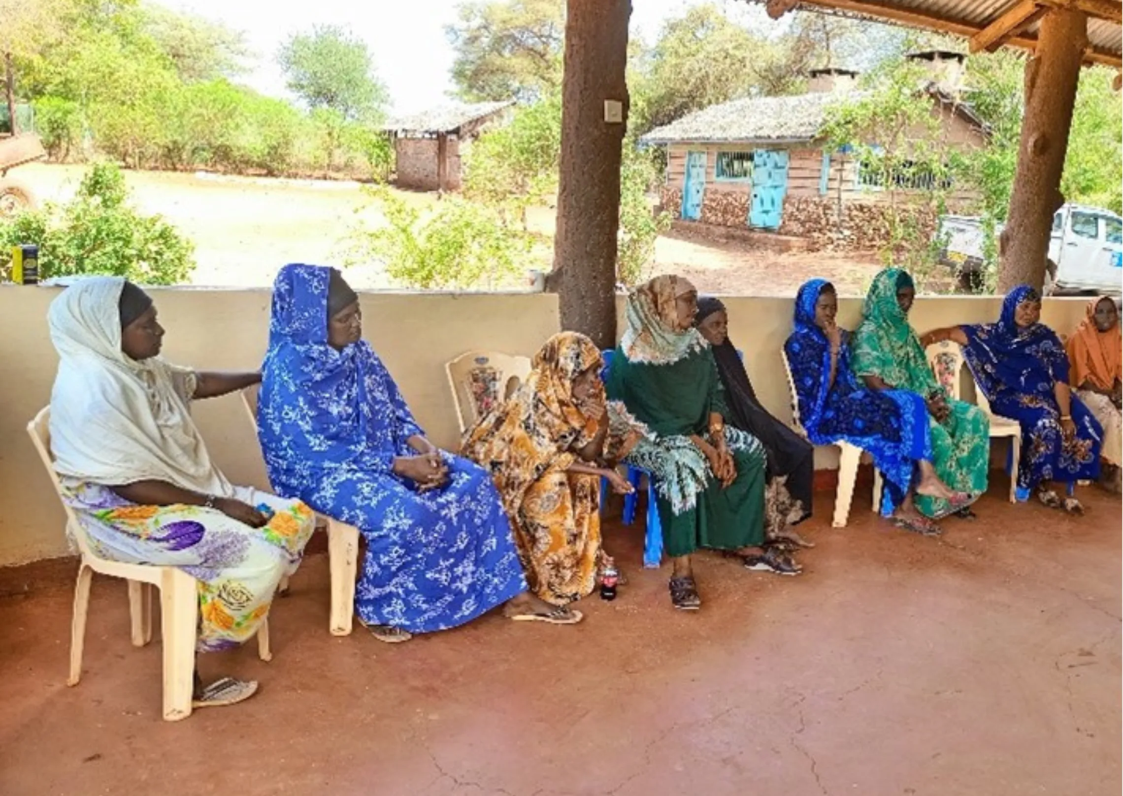 A group of women sitting together