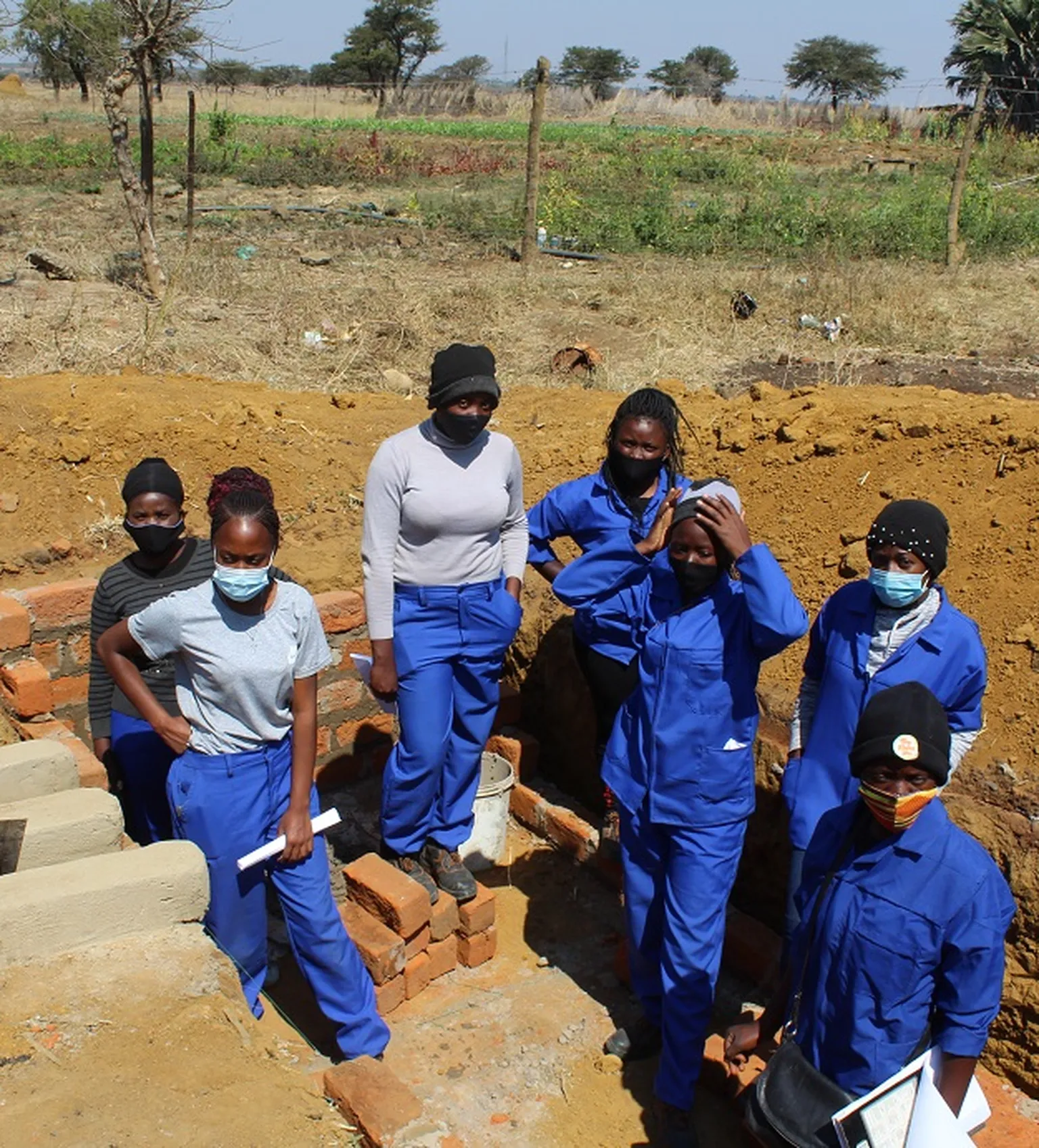 An image of female biogas masons 