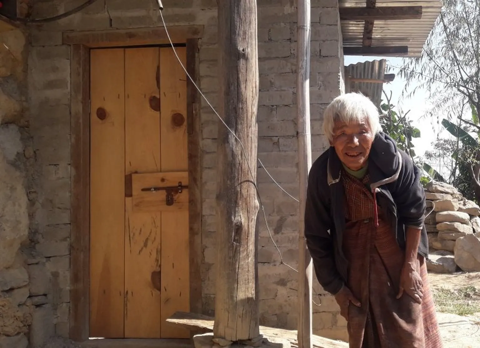 A sturdy and new private toilet for household use; after demand triggering